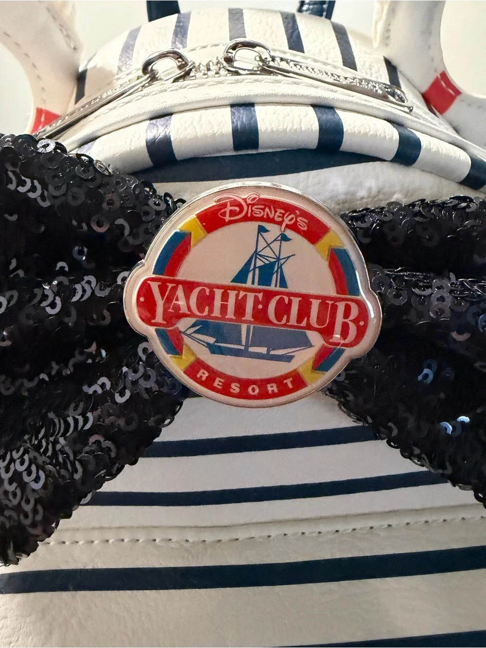 Loungefly yacht club Disney parks book bag